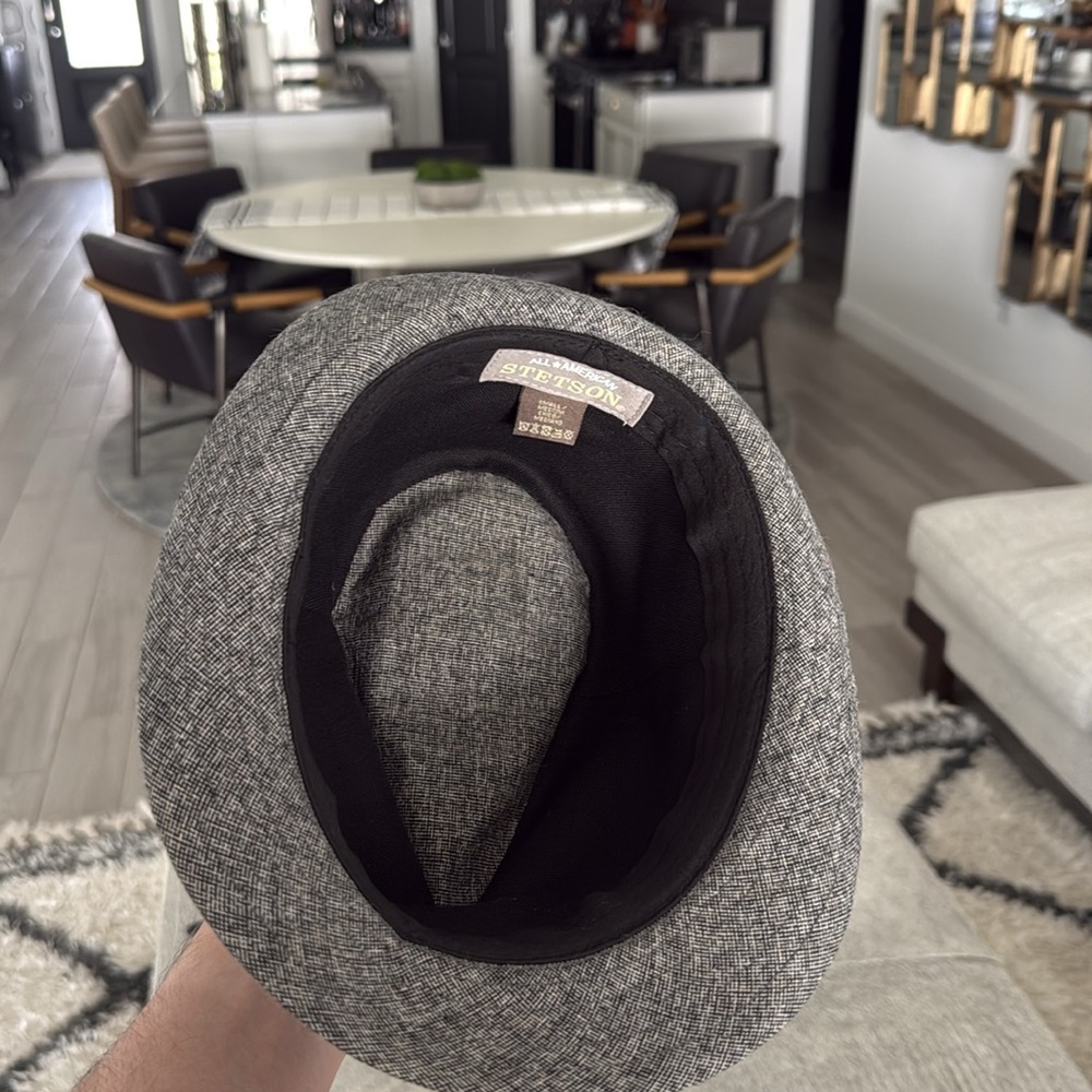 Stylish Gray Fedora Hat NWOT, never worn, size S/M - Picture 5 of 5